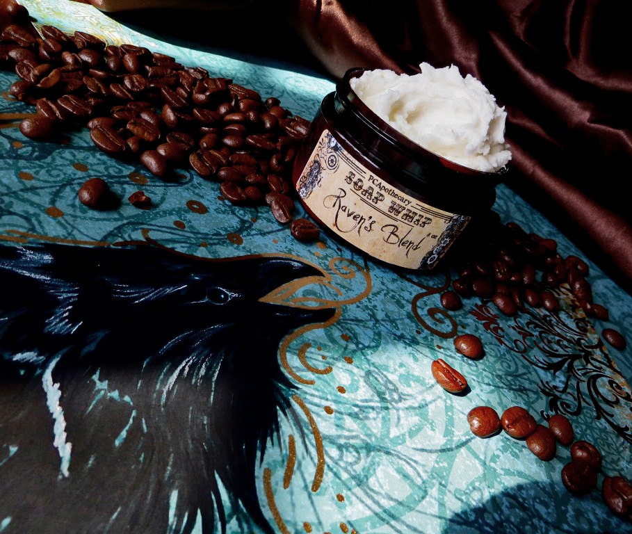 Ravens Blend  (soap whip---coffee, hazelnuts, caramel, almonds, dark chocolate)