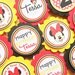 Minnie Mouse Cupcake Toppers, Cupcake Flags - Set of 12
