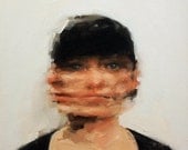 The Decision, extra large giclee art print of original oil painting portrait