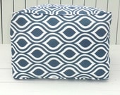 Blue square pouf ottoman, indigo blue pouf 20x20x14, blue trellis pouf, bean bag chair, blue square ottoman, blue floor cushion