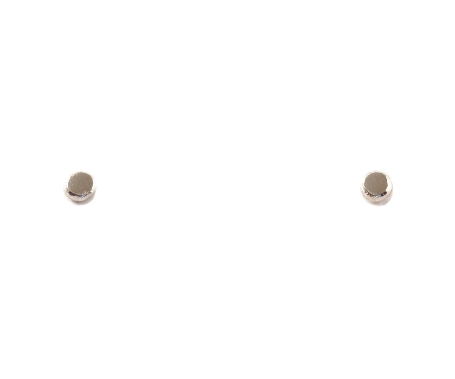 Small Silver Dot Studs