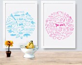 I cook, You wash - Two prints - 8x10 or A4