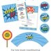 Superhero party - Personalized water bottle labels - Set of 15