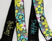 Personalized Camera Strap Cover ... Name on back side - Pick your favorite from this Michael Miller Line-
