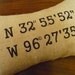 13 x 19 "Coordinates" Burlap Pillow Cover