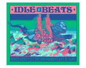 INFERNO(The 8th Circle) -IdleBeats 2013 Studio Art Print, Handpull Silk Screen In Limited Edition