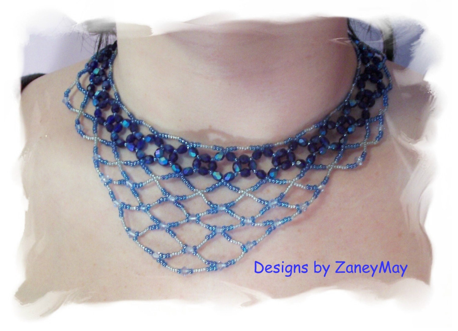 Lace Necklace, Beading Tutorial in PDF