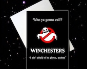 Supernatural Greeting Card - 5 x 7 Full Color Birthday Gift Holiday Card - Winchesters Sam Dean