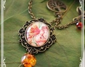 Vintage Fire Faerie Necklace - Fire Faerie - Fire Spirit - Your Inner Flame Spirit.
