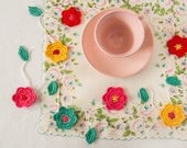 Crochet Flower Garland - Country Kitchen