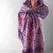Cobweb Felted scarf - Lavender purple amethyst magenta Pink