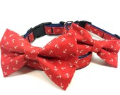 Dog Bow Tie Collar - Anchors Away