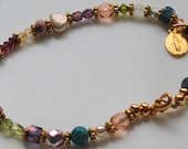 Miraculous Medal Bracelet. This medal is from Sacre Coeur, Paris.