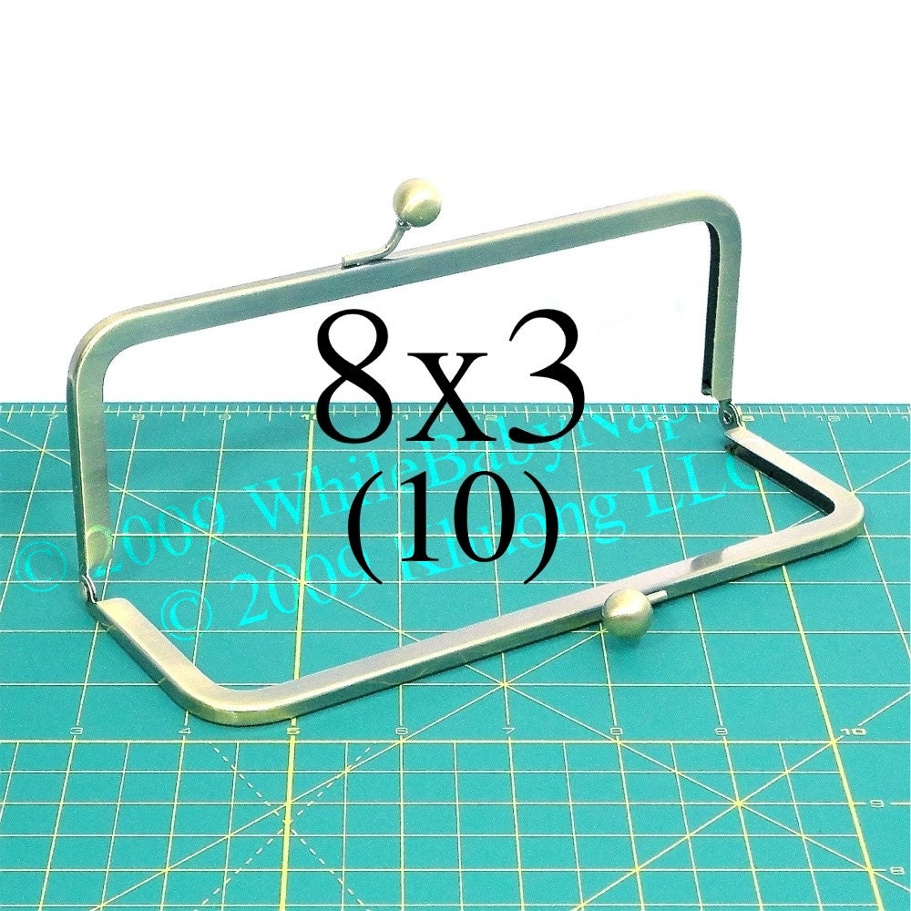 23% OFF 10 Antique Brass 8x3 purse frame