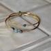 Turquoise Chip Bangle Set