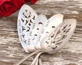 Cake Server Let's Eat Cake Shabby Wedding Cake Server, Hand Stamped Vintage Dessert Server - Gifts for the Hostess, Entertaining, Serving