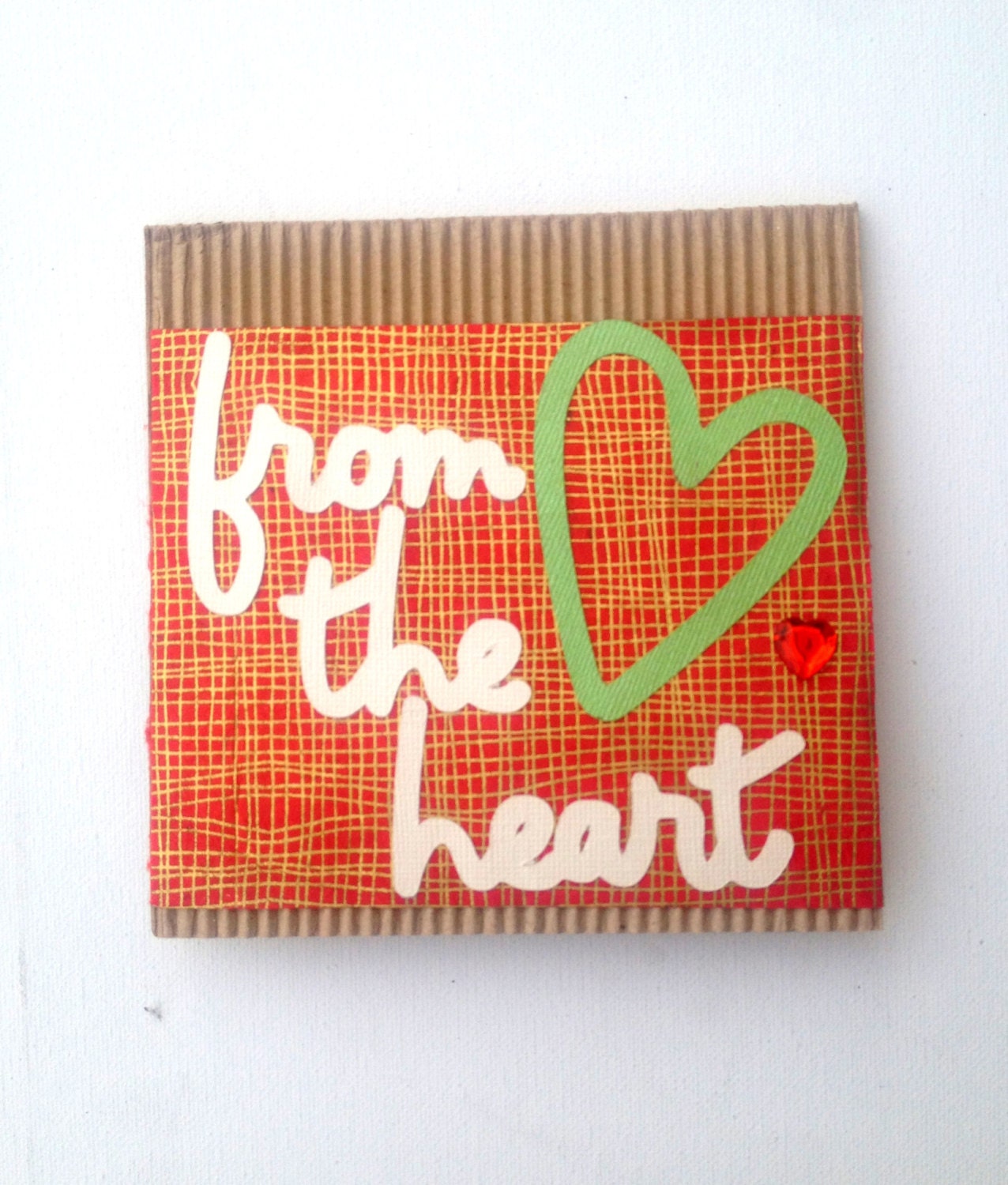 From the Heart for my Mother Handmade Greeting Card 