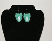 Cute Bunny Cameo Earrings - You choose the color