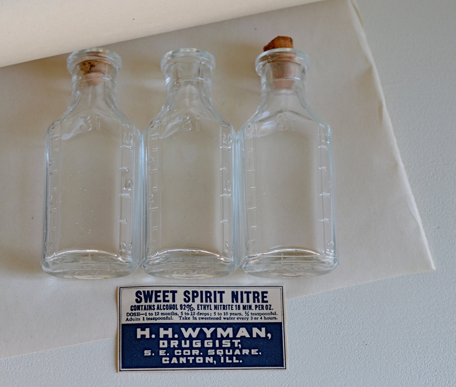25 Numbered Glass Bottle (Vintage)