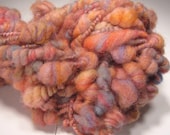 Peachy Handspun Art Yarn Coils 28yrds