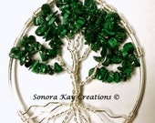 Malachite Tree Of Life Pendant 002