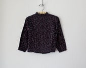 Calico Floral Toddler Blouse ... Ruffle Collar Little Girls Prairie Shirt ... 3T 4T