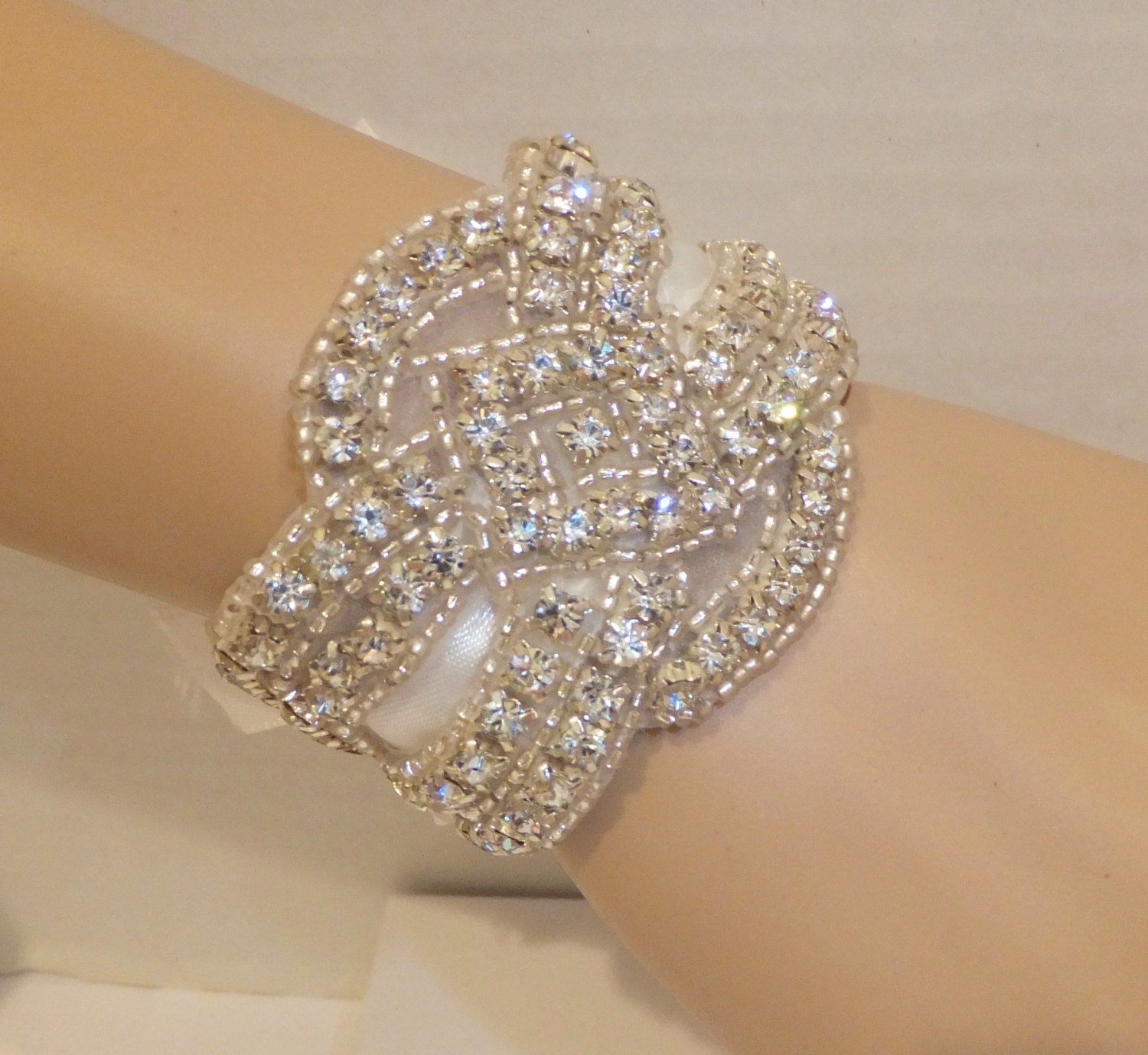 Wedding Bracelet- ALLISON, Rhinestone Bracelet, Crystal Bracelet, Bridal Bracelet, Cuff Bracelet