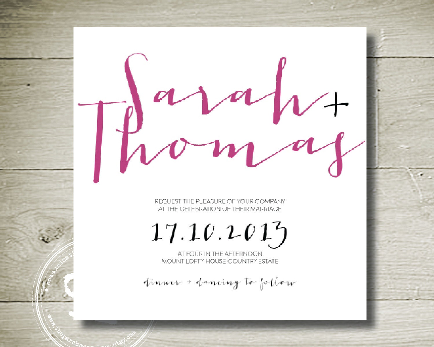 CHELSIE - Custom Personalised Printable Invitation