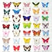 THREE handmade silk butterfly hair clips . the butterfly house . your choice . whimsical and enchanting