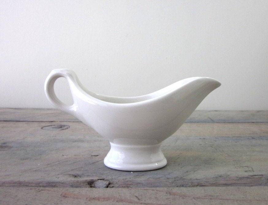 Vintage White Buffalo China Creamer Server Restaurant Ware