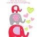 Kids Wall Art, Nursery Art Decor, Baby Room Decor, Elephants, Children Art, Verse, Girls, Pink, First we had each other..., 8x10 Print