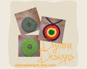 FREE SHIPPING// Crochet Afrocentric Necklaces by Dylana Designs