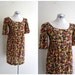SALE Vintage 1960's Dress // Black Floral Mini Empire Waist // xs