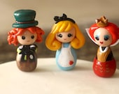 Alice in Wonderland doll Queen of hearts Mad Hatter