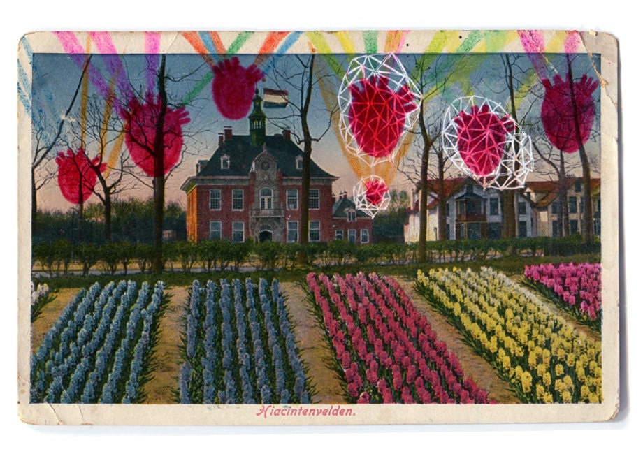 Field of Flowers in Holland / Spooky Photograph / Weird Wall Art -  Kingdom of Love