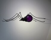 Purple Sun Catcher Window Spider Hanging Art, Made to Order