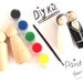 DIY Wedding Cake Toppers Paint Kit 2 Wood Peg Dolls Bride and Groom Naked Ready To Paint Do it Yourself Bridal Gift Present Keepsake