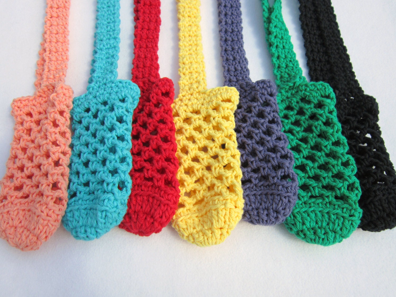 One Crochet Cotton Water Bottle Holder You Pick the Color