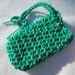 Crochet Soap Saver Bag in Green Cotton