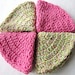 Cotton Dish Cloths Wash Cloths Pink and Pastel Round