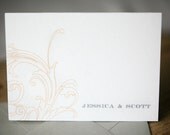 Wedding Thank You Notes - Baroque Personal Stationery