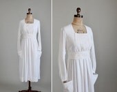 Vintage 1910s Dress : Edwardian White Lawn Dress