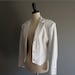 vintage 80s WHITE LEATHER Jacket (m-l)