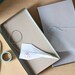 I "heart" U Fabric Airplane Love Letter - embroidered notebook paper fabric airplane sculpture for Valentines Day gift, card, decoration