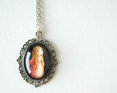 Vintage Storybook Necklace - Thumbelina - 18x25 Glass Pendant