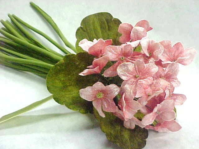 Vintage Style Velvet Nosegay Flower Bouquet Millinery Supplies Romantic Spring Display