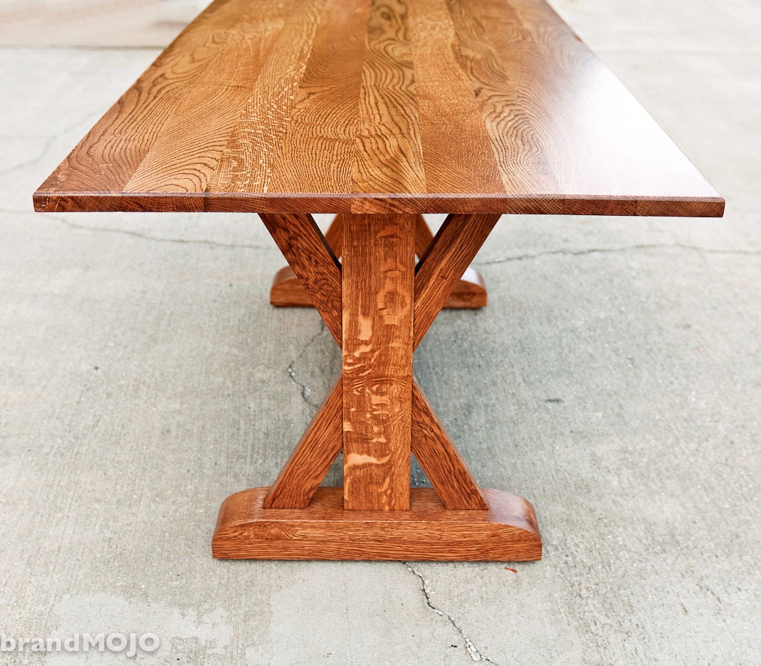 Trestle Dining Table - Abbott's Collection - Custom Furniture