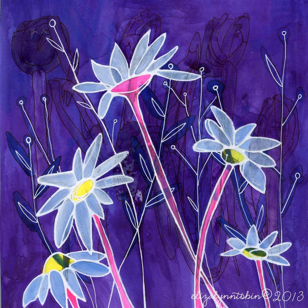 Dilly Dally Daisy 8x8 Fine Art Print