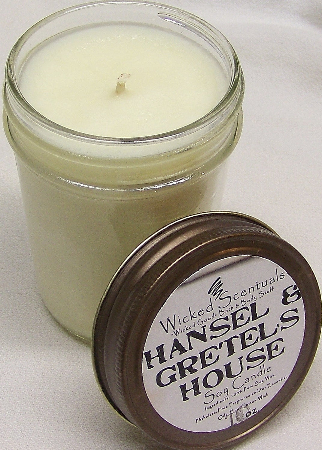 Hansel & Gretel's House - Soy Candle in 10 oz. Jar - No Dyes