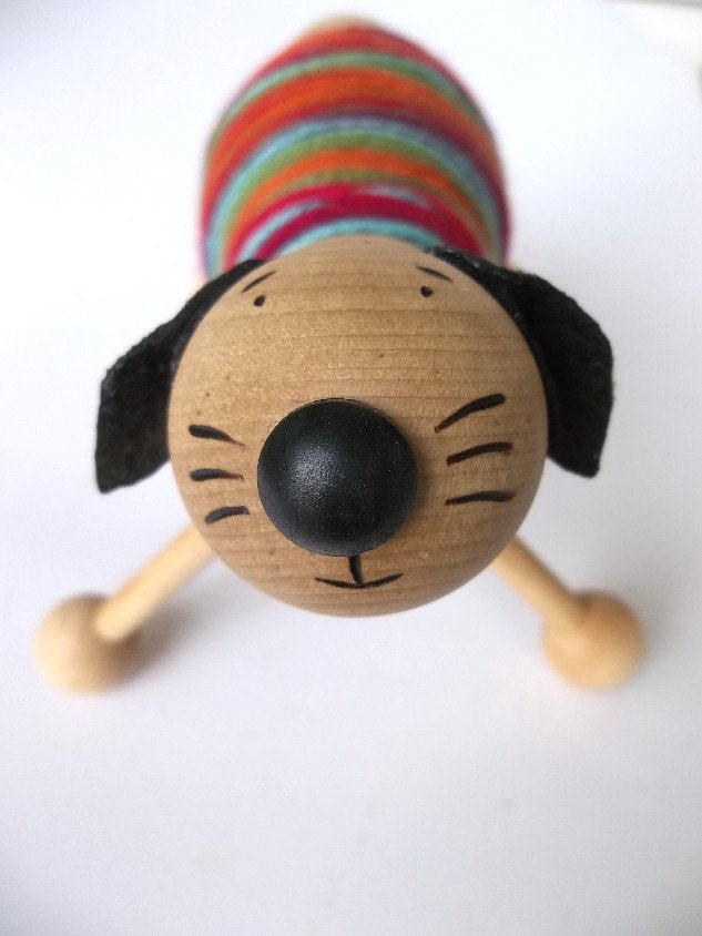 MATILDA the Yarnimal to the Rescue- Not Your Grandma's Ball of Yarn- Cute Yarn Shuttle- Great Gift for Knitters -FREE SHIPPING